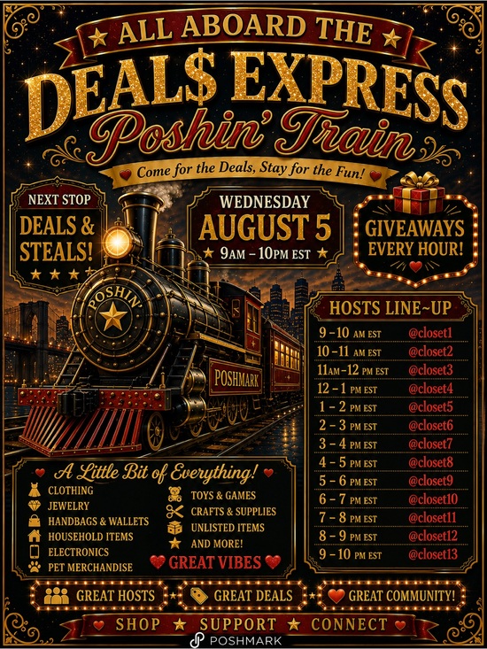 Posh Other - ✨ ALL ABOARD THE DEALS EXPRESS Poshin Train✨ 8/5/26